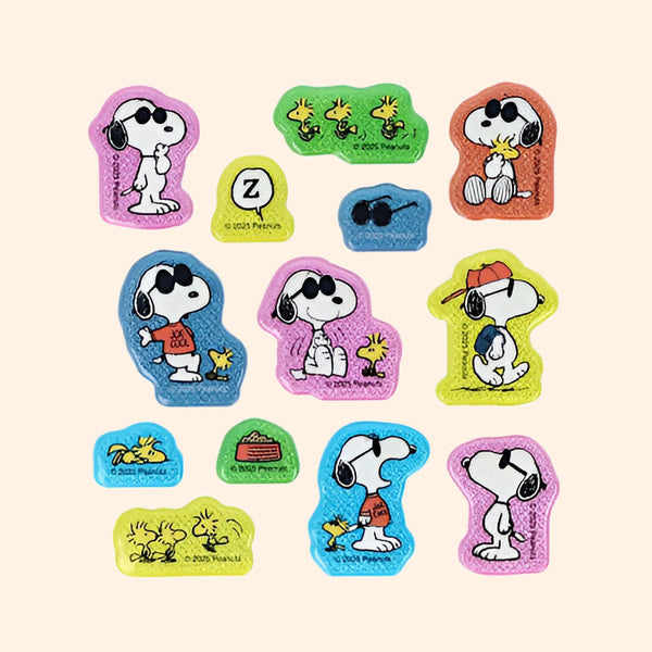 Sun-Star Peanuts Snoopy Stickers - Dark Blue - Limited Edition