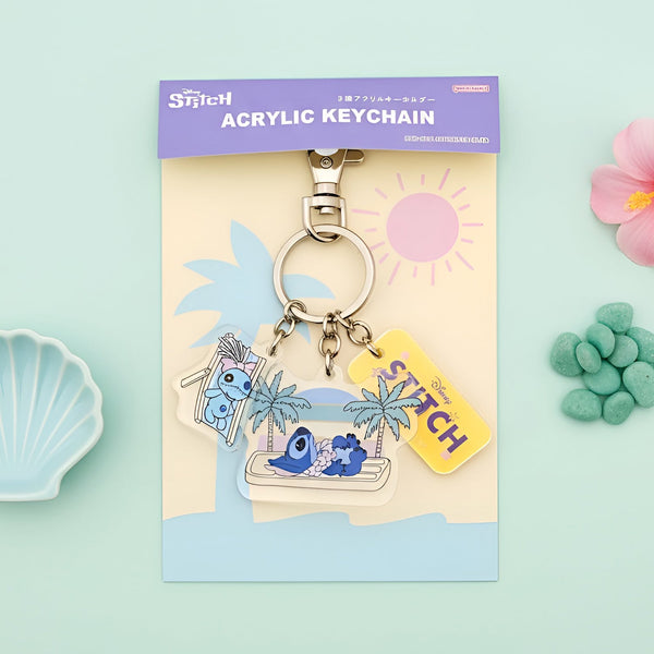 Sun-Star & Disney Stitch Keychain - Limited Summer Edition - Yellow