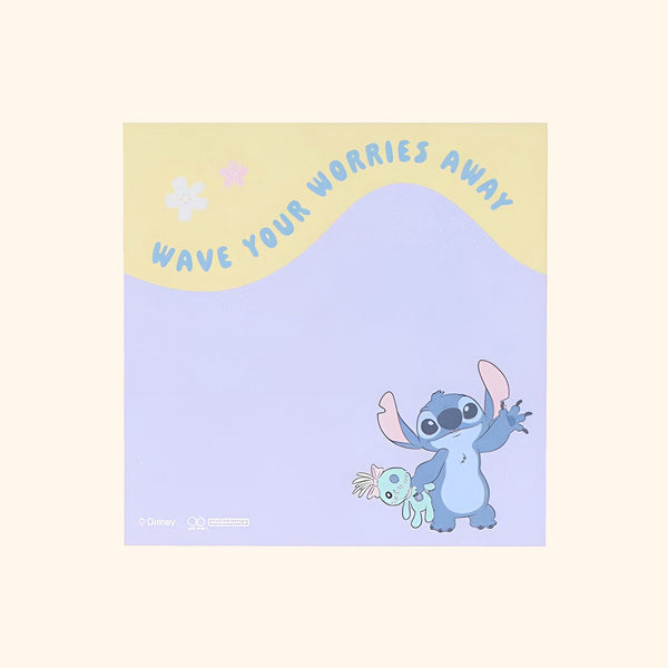 Sun-Star & Disney Stitch Memo Pad - Limited Summer Edition - Beach, Love & Ice Cream