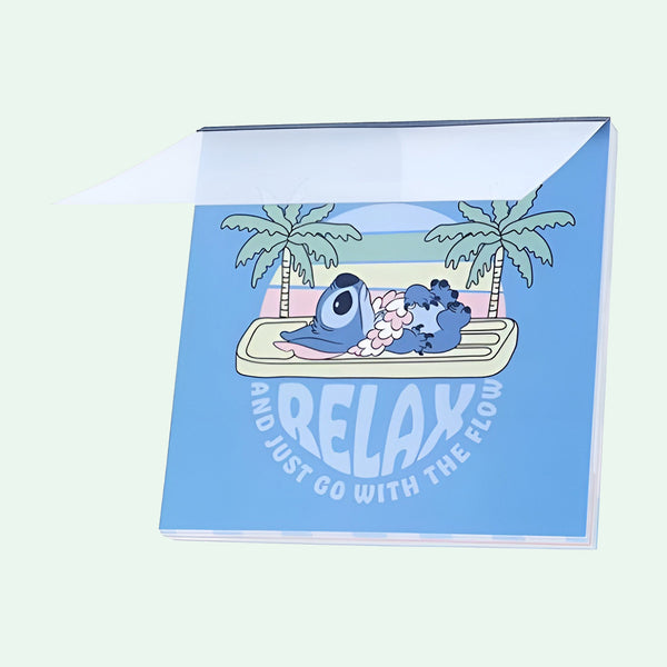 Sun-Star & Disney Stitch Memo Pad - Limited Summer Edition - Relax