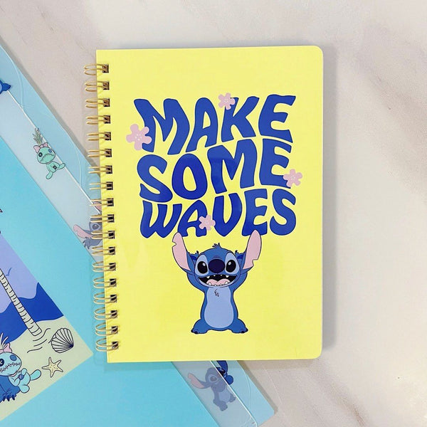 Sun-Star & Disney Stitch Notebook - Limited Summer Edition - Make Some Waves