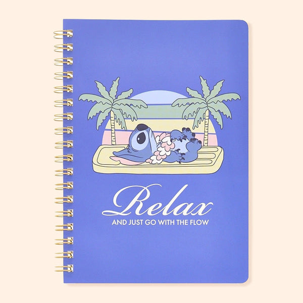 Sun-Star & Disney Stitch Notebook - Limited Summer Edition - Relax