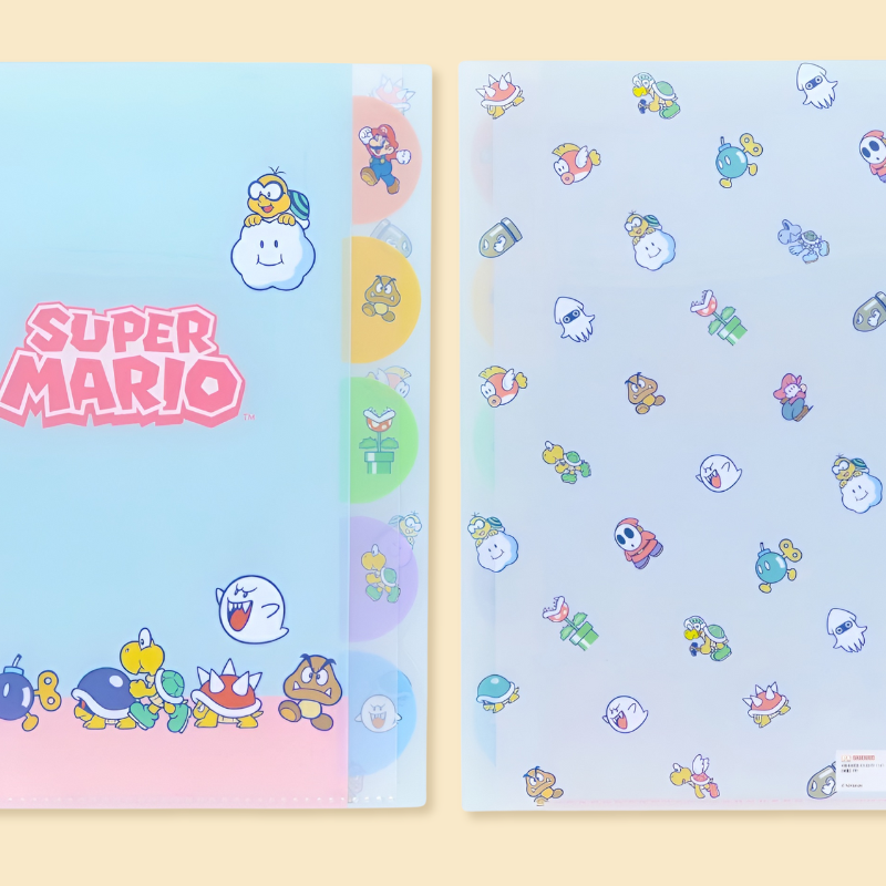 Sun-Star & Nintendo Super Mario Folder With Dividers - Teki - Limited ...