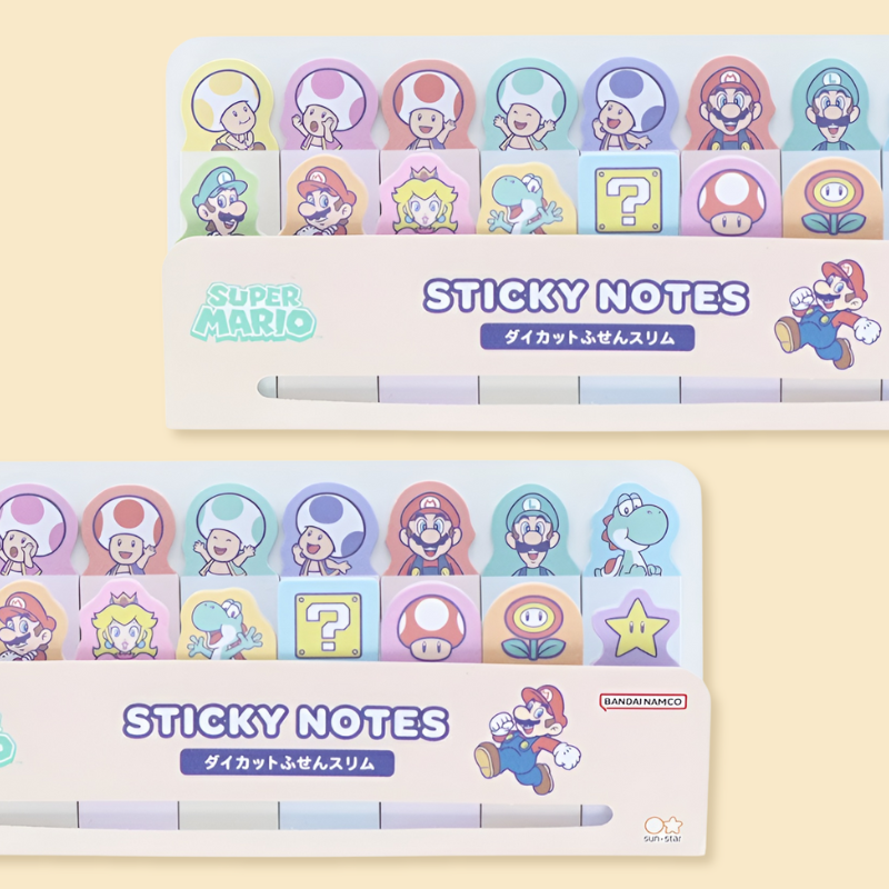 Sun-Star & Nintendo Super Mario Index Sticky Notes - Limited Edition ...