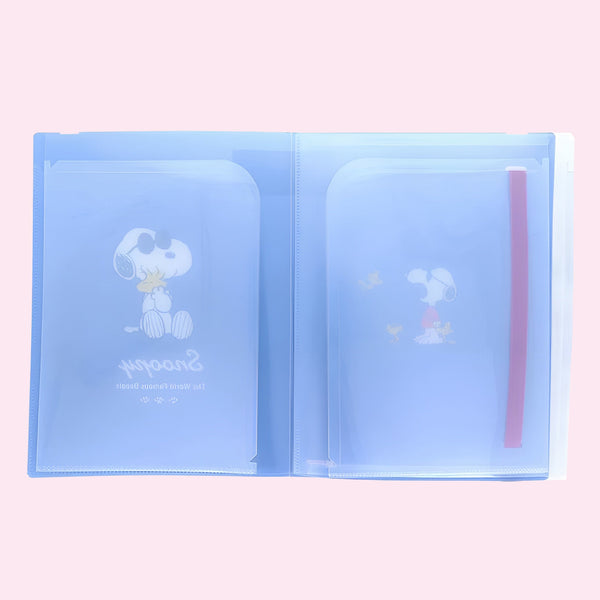 Sun-Star Peanuts Snoopy Clear Book - A4 - Dark Blue - Limited Edition