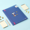 Sun-Star Peanuts Snoopy Clear Book - A4 - Dark Blue - Limited Edition