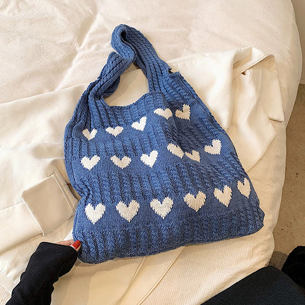 Sweetheart Knit Tote (3 Colors)