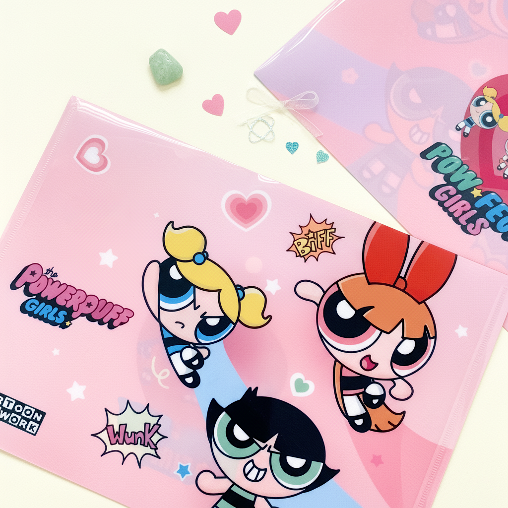 The Powerpuff Girls A4 Folder – Kawaii Stationery Shop