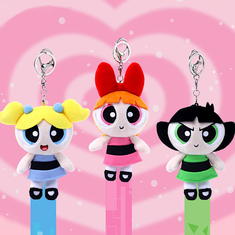 The Powerpuff Girls Plush Bag Charm Keychain – Kawaii Stationery Shop