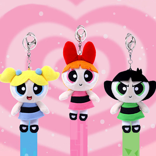 The Powerpuff Girls Plush Bag Charm Keychain
