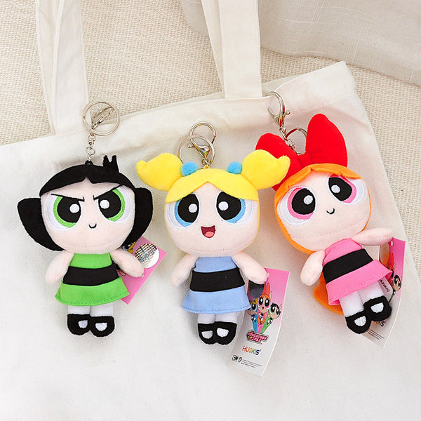 The Powerpuff Girls Plush Bag Charm Keychain
