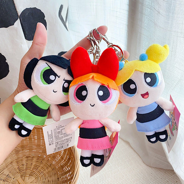 The Powerpuff Girls Plush Bag Charm Keychain