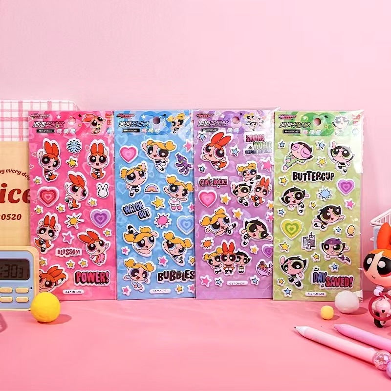 The Powerpuff Girls Puffy Stickers – Kawaii Stationery Shop