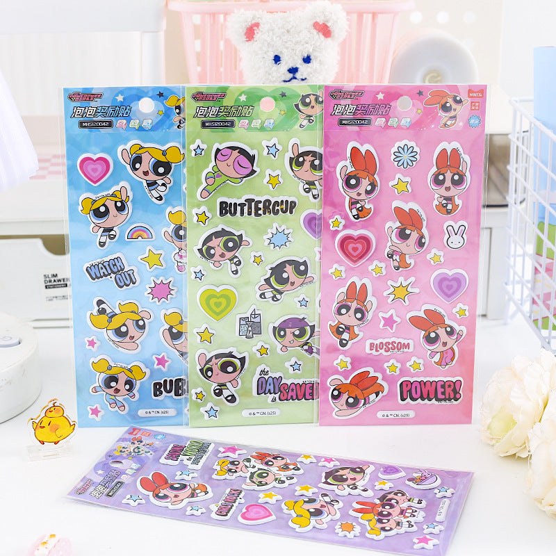 The Powerpuff Girls Puffy Stickers – Kawaii Stationery Shop