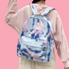 Rainbow Tie-Dye Nylon Backpack - Cotton Candy Skies