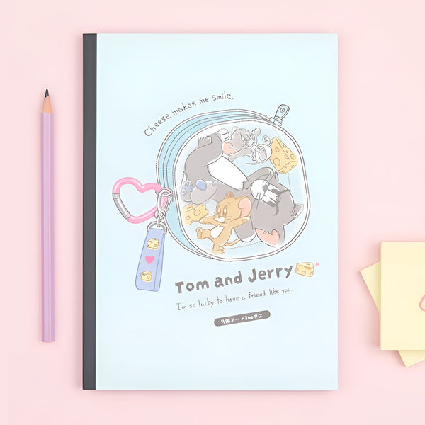 Tom & Jerry B5 Notebook - I'm So Lucky To Have a Friend Like You - Cheese Pouch