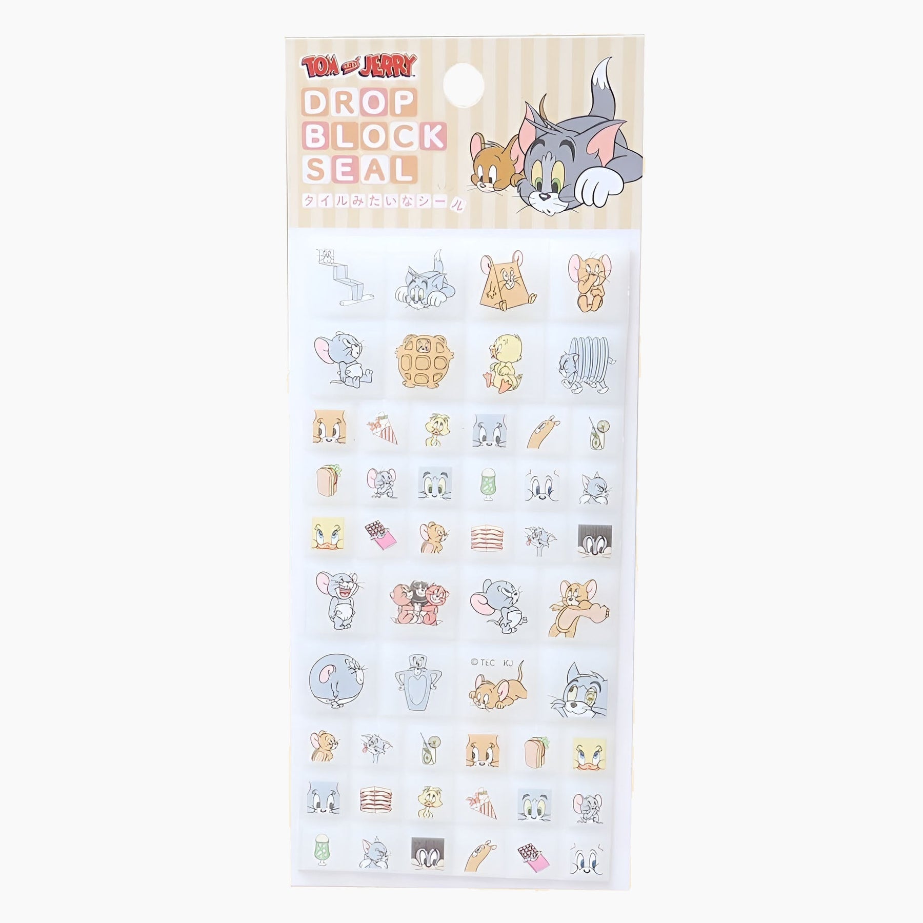 Tom & Jerry Drop Block Stickers – Kawaii Stationery Shop