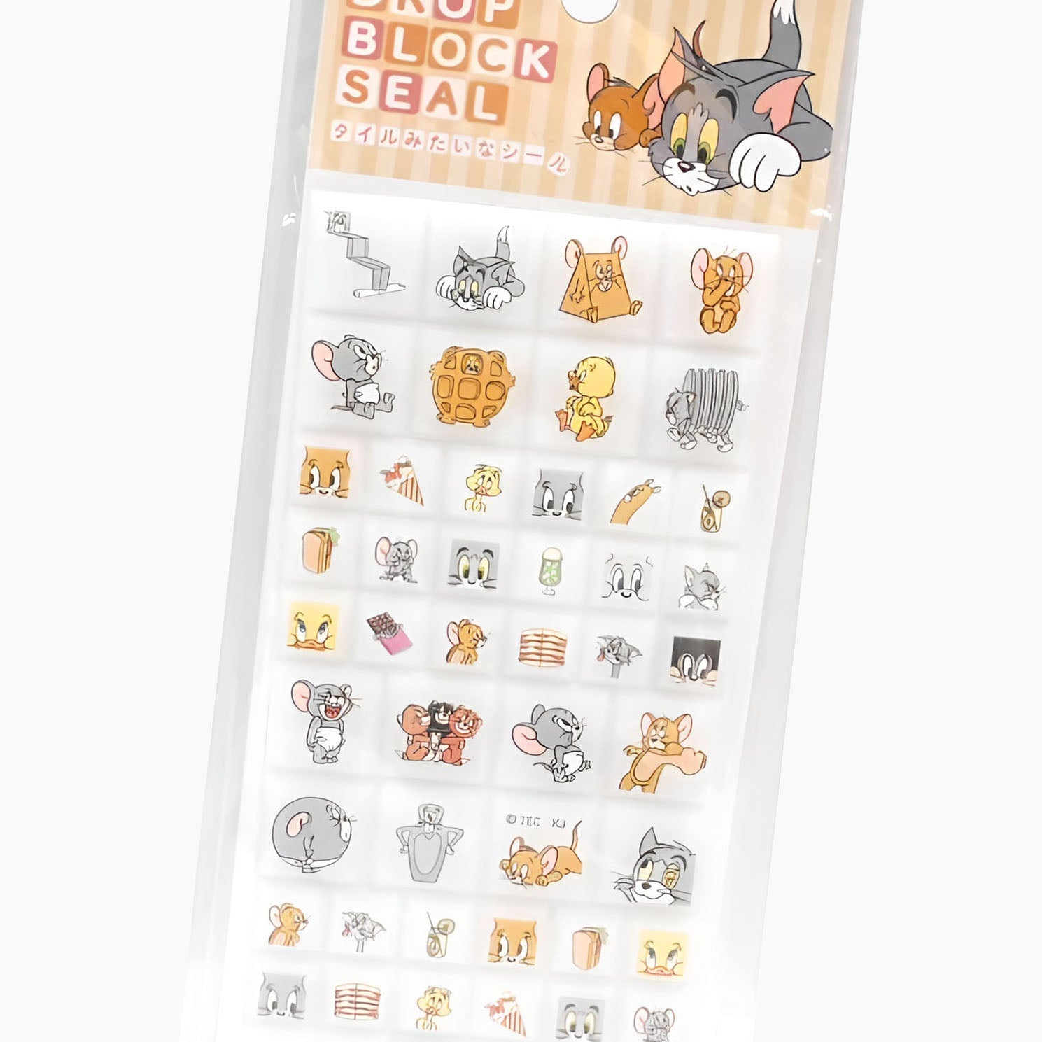Tom Line Sticker Tom & Jerry Drop Block Stickers – Kawaii Stationery Shop