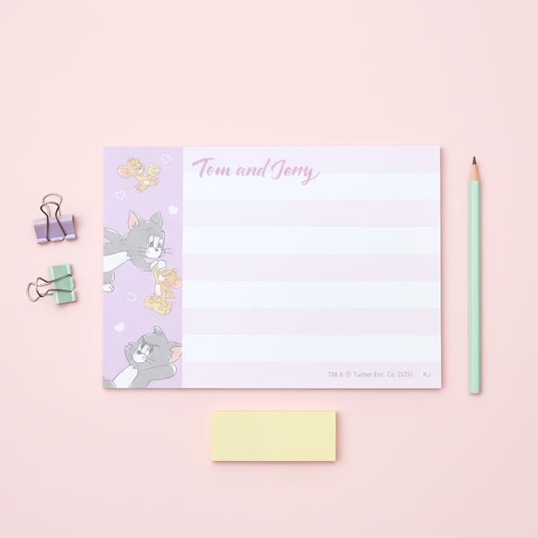 Tom & Jerry Memo Pad - I'm So Lucky To Have a Friend Like You - Hearts