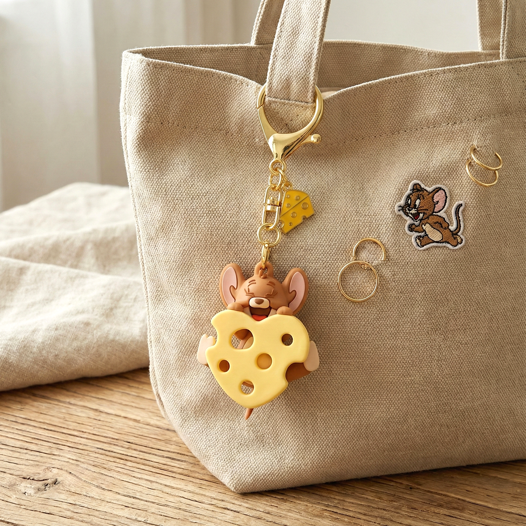 Jerry Keychain Tom & Jerry Pendant Keychain - I Love Cheese - Limited Edition - Jerry ...