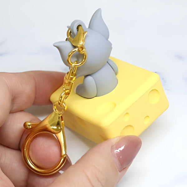Tom & Jerry Pendant Keychain - I Love Cheese - Limited Edition - Tom