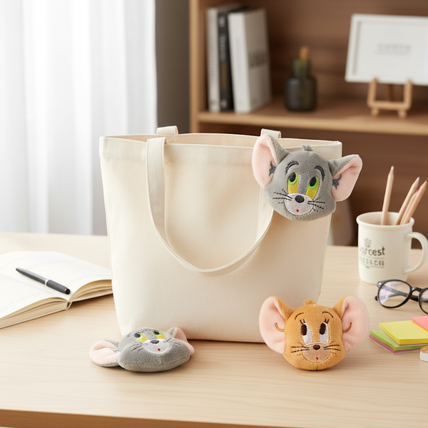 Tom & Jerry Plush Pin Badge