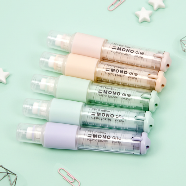 Tombow Mono One Holder Eraser - Mineral Colors