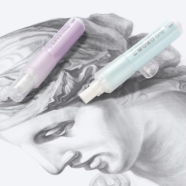 Tombow Mono One Holder Eraser - Mineral Colors