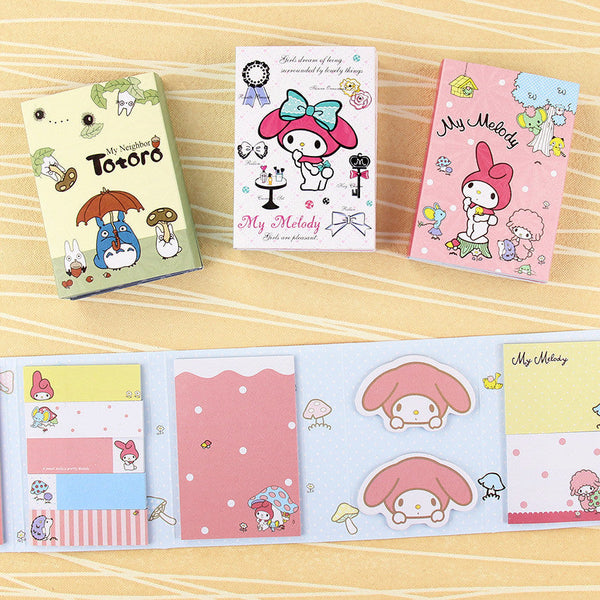 Totoro & My Melody Sticky Memo Set