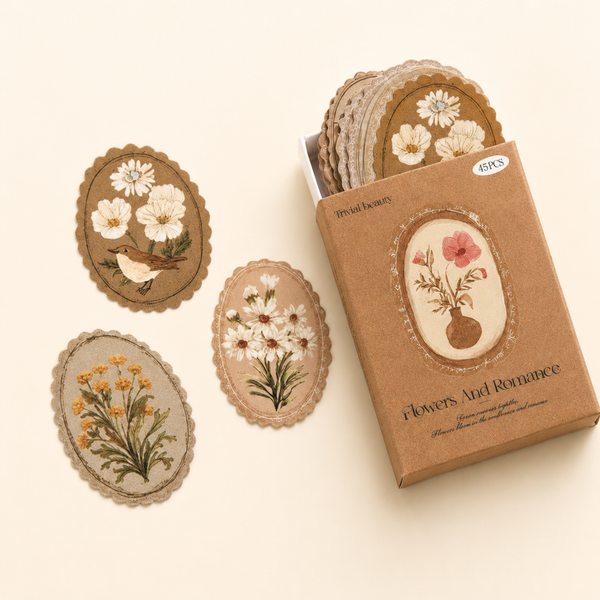 Vintage Botanica Label Stickers