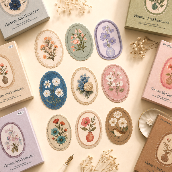 Vintage Botanica Label Stickers