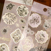 Vintage Floral Stamp Stickers