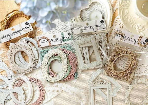 Vintage Frame Scrapbooking Stickers