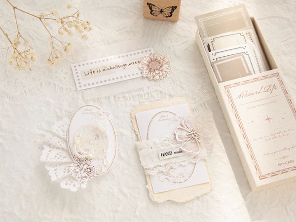 Vintage Loose Leaf Decorative Scrapbooking Stickers