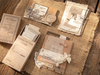 Vintage Loose Leaf Decorative Scrapbooking Stickers