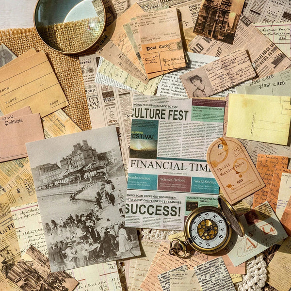 Vintage Scrapbooking Paper Pack