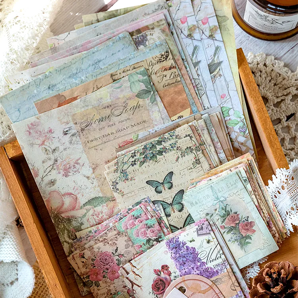Vintage Scrapbooking Paper Pack