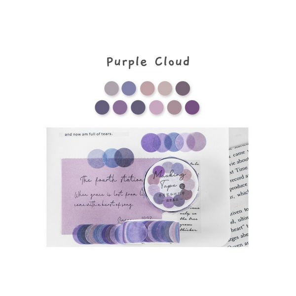 Watercolor Dot Masking Sticker Roll