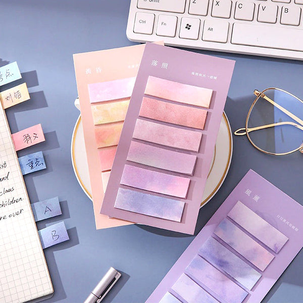 Watercolor Index Sticky Notes