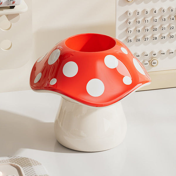 Whimsical Mushroom Pen Holder