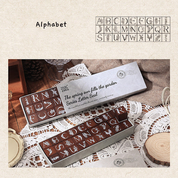 Whimsical Nature Stamp Collection - Alphabet and Numbers