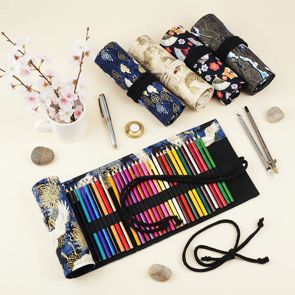 Whispers of Kyoto Roll-Up Pencil Case