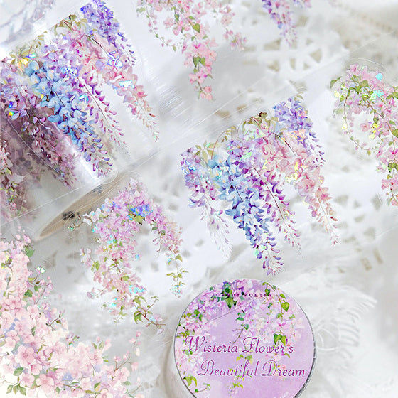 Wisteria Wine Holo Clear Masking Tape - Extra Large
