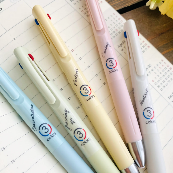Zebra Blen 3 Color Multi Pen - Limited Lumiere Colors