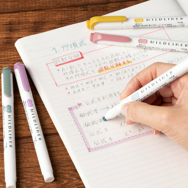 Zebra Mildliner Double Sided Highlighters - NEW COLORS