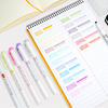 Zebra Mildliner Double Sided Highlighters - 5 Pastel Color Set